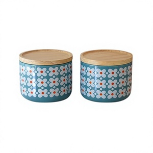 Boîte en bois de conteneurs d'épices de café de thé de conception merveilleuse avec la boîte de rangement d'ustensiles de cuisine à la maison de qualité de luxe - Product Image 1