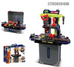 ITTL <span class=keywords><strong>2025</strong></span> chàng trai món quà sinh nhật vai trò giả vờ chơi trẻ em Đồ chơi nhựa xây dựng sửa chữa công cụ thiết lập đồ chơi với hành lý hộp - Product Image 5