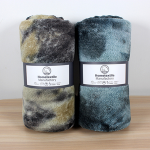 Manta de sofá y cama de felpa de poliéster reversible, ecológica, de doble capa, gruesa, suave, con efecto tie-dye, personalizada - Product Image 4