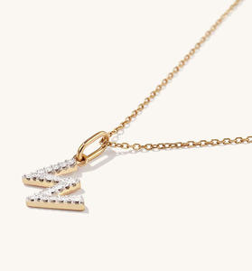 Modejuwelen 925 Sterling Zilver Volledig Zirkonia Glinsterende 26 Letters Hangertjes Halskettingen Dames Luxe Zilveren Halsketting Groothandel - Product Image 6