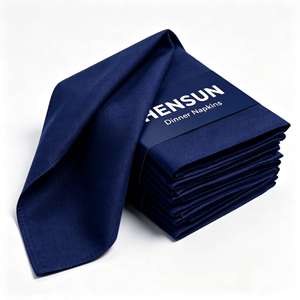 Serviettes de table réutilisables carrées imprimées absorbantes lavables durables 100% coton modernes avec logo personnalisé collection hôtel style ferme - Product Image 2