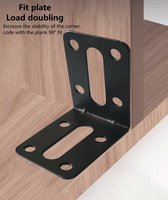 Armoire en bois armoire garde-robe pièces de connexion fixes Angle droit à 90 degrés Support de panneau de couche de fer Support de support en forme de L