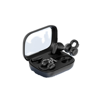 Nuevos Auriculares Inalámbricos 2 en 1 con Clip para Oreja, BT 5.4, Sonido Estéreo de Alta Calidad, Larga Duración, LED Digital, Q10