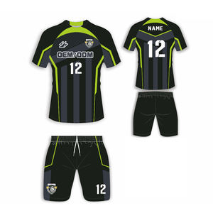 مجموعة جيرسي كرة القدم للرجال من الرجال وليوسي شورت أعلى البالغين والأطفال تقنية التكبير التدريب تخصيص اسم فريق النادي - Product Image 1