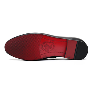 Zapatos de Vestir de Cuero Negro para Hombre, Estilo Británico, Diseño Elegante, Último Modelo, Mocasines Clásicos con Hebilla de Caballo, Talla Grande - Product Image 5