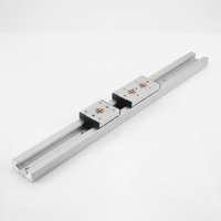 Rail de guidage linéaire à double axe intégré de haute précision série LGD, bloc coulissant à rouleaux en aluminium pour le travail du bois CNC