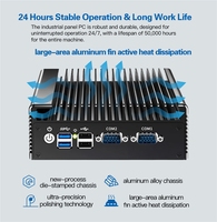 Industrial Fanless Mini X86 Embedded Box PC 4 Ethernet 6 USB 2 COM N100 Linux Windows DDR4 RAM Intel N100 Procesador para AU US CN