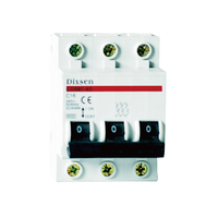 Disyuntor en miniatura MCB, disyuntor 2P 10a, C45, 2, 1, 2