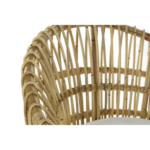Poltrona in Rattan di Cotone 76X65X85 con Cuscino Naturale - Product Image 1
