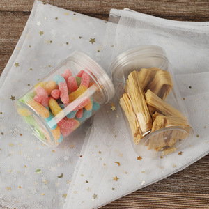 Transparent <b>Plastic</b> Food Jars 65mm Diameter Cylinder PET Airtight For Storage And <b>Packaging</b> - Product Image 2