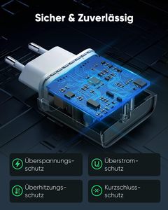 <span class=keywords><strong>Chargeur</strong></span> USB C PowerLot 25W PPS PD 3.0, adaptateur mural <span class=keywords><strong>de</strong></span> charge super rapide pour <span class=keywords><strong>Samsung</strong></span> Galaxy S23 S22 S21 Z Flip Fold - Product Image 5