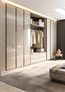 Armario Moderno <span class=keywords><strong>a</strong></span> <span class=keywords><strong>Medida</strong></span>, Independiente y Deslizable, Fácil de Montar, Diseño Personalizado para Dormitorio - Product Image 2