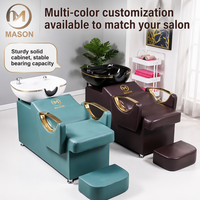 Offres Spéciales ergonomie à la mode imperméable en cuir PU or accoudoir shampooing chaise avec salon de coiffure