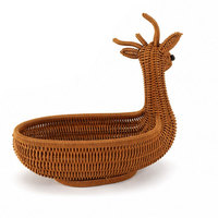 Plateau de rangement moderne en polyester tissé à la main, écologique, pour cuisine, collations, décoration intérieure, organisateur de bureau avec outils