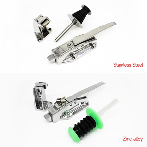 Umkehrbarer Einzug Edelstahl Gefrierschloss Ofen Schnalle flachtür Dampfer Meeresfrüchte Schrank Kühlraummattel Türgriff Verschluss - Product Image 2