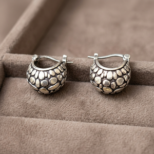 Boucles d'oreilles créoles en laiton style bohème, légères, pour usage quotidien, bijoux en alliage, prix d'usine du fabricant indien, vente en gros - Product Image 2