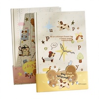 Mr Paper Blocco Note A5 con Copertina Rigida, 100 Fogli, Stampa UV, Tema Gatti e Cani, Regalo per Studenti