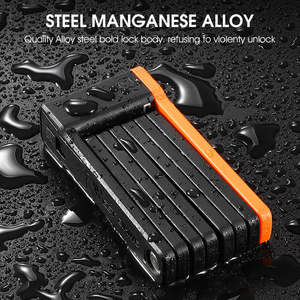 Antivol pour vélo, trottinette électrique, moto, <span class=keywords><strong>cadenas</strong></span> <span class=keywords><strong>pliable</strong></span> pour VTT, vélo électrique, candado bicicleta - Product Image 6