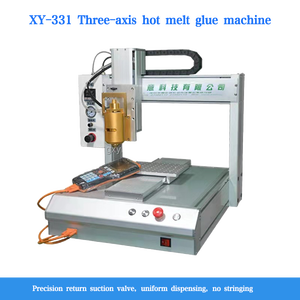 Tự động 3 trục dính <span class=keywords><strong>Dispenser</strong></span> benchtop keo Robot LED đôi đầu duy nhất trạm màu vàng keo pha chế máy - Product Image 2