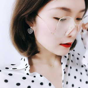 Orecchini Pendenti a Cuore in Stile Vintage Francese, Eleganti con Perle Finte, Gioielli alla Moda per Donne, Orecchini Romantici - Product Image 6