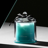 C & H Vente en gros de haute qualité de luxe personnalisé arôme fait à la main Cloche cloche dôme pot cire de soja bougie parfumée