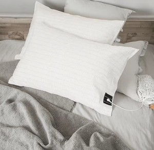 Ngủ sâu 5% Bạc sợi 95% cotton hữu cơ chống vi khuẩn chống tĩnh điện nối đất hình học dệt thân thiện với môi trường 400TC gối - Product Image 1