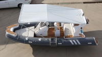 Bateau pneumatique certifié CE RIB-580CCE avec fond en fibre de verre et tissu PVC, yacht de luxe, bateau rapide pour les loisirs