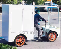 Vélo cargo électrique pour l'extérieur, quadricycle rétro à 4 roues, chariot de rue mobile, camion à vendre