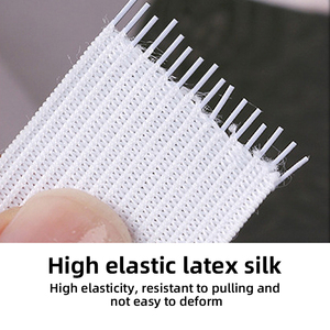 Nhà Máy bán hàng trực tiếp bền vững cao su xương cá dệt kim đàn hồi vải Dây đeo 1 inch tùy chỉnh chiều rộng cho túi quần áo - Product Image 3