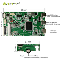 Module d'écran tactile LCD Wisecoco 14,5 pouces 2K IPS, entièrement équipé, USB-C, 2560*720, type barre étirée, pour console centrale automobile