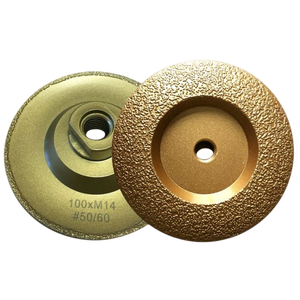 Meule diamantée brasée en marbre meule diamantée revêtue d'un seul côté pour granit industriel - Product Image 3