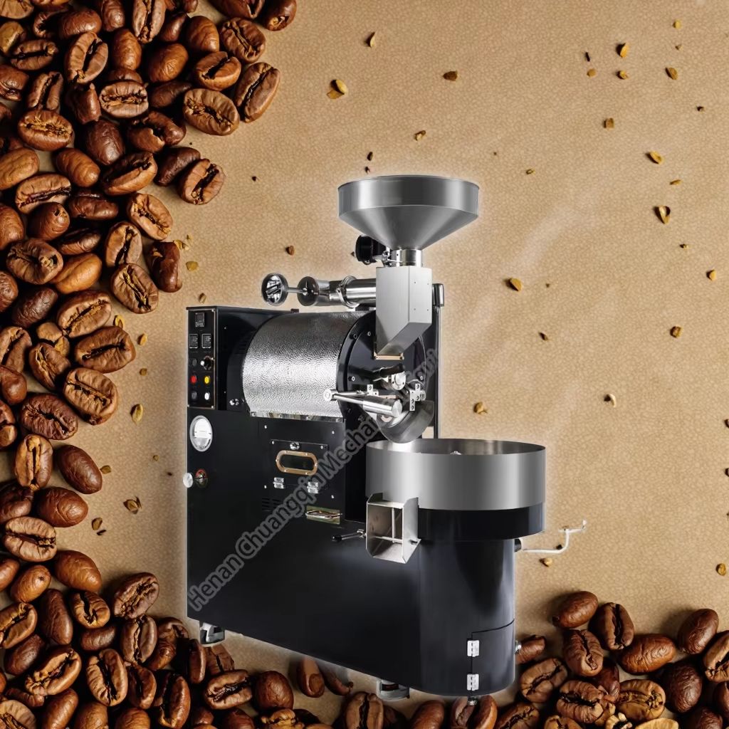 Commercial coffee roasters 6kg industrial coffee bean roaster wood fired  coffee roaster