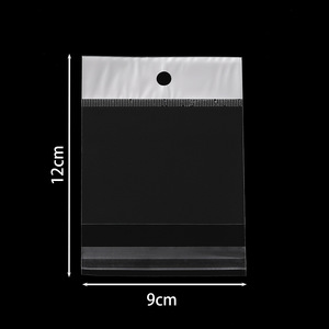 Opp Self Sealing Bag With Header Card For Jewelry Packaging Resealable Clear Plastic Bag For <b>Watch</b> Eyewear Storage - Product Image 2