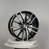 Jantes en alliage forgé 22x9 pouces multi-trous 5x112 5x120 ET30-40 Noir brillant à rayons pour Mercedes GLS W223 SUV Voitures de luxe