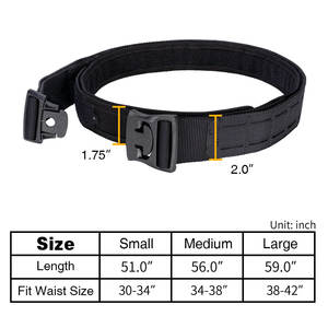 IDOGEAR Laser Cut Camo 2 "Quick Release Molle POM Hebilla Caza Nylon Duty Belt Combat Tactical Belt - Product Image 3