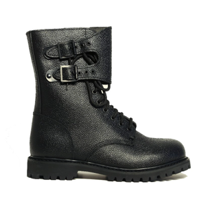 Botas Tácticas DFM09 de Alta Calidad con Construcción Goodyear Welt, 2 Hebillas Metálicas Ajustables en las Mangas, Cuero de Grano Completo - Product Image 3