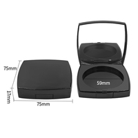 Nouveau bouton poudre Blush boîte vide faits saillants boîte en plastique conteneur diamètre intérieur 59mm matériaux d'emballage cosmétique