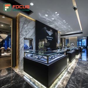 Système de présentoirs minimalistes pour bijouterie, finition stratifiée, comptoir de centre commercial, armoire à bijoux - Product Image 3