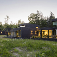 Maison modulaire flexible à 2 étages, 3 chambres, 3 salles de bain, résidence préfabriquée moderne, duplex, villa de luxe prête à l'emploi
