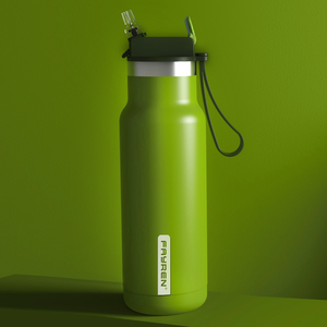Termo <span class=keywords><strong>de</strong></span> vacío aislado <span class=keywords><strong>de</strong></span> doble pared, personalizado, con cuerda para deportes al aire libre - Product Image 1