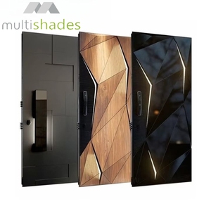 Portes d'entrée de style <span class=keywords><strong>cyberpunk</strong></span> avec bande lumineuse Porte de sécurité Porte d'entrée de sécurité avec lumière LED et serrure intelligente Design futur - Product Image 1