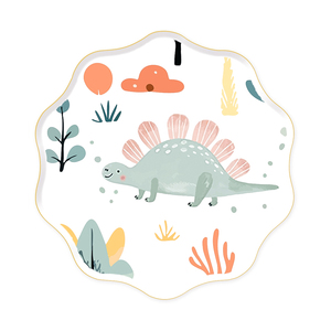 DAMAI NEW Design Dinosaur Themed Disposable Kid Party Tableware Set with <b>Paper</b> Plates Bags Banner Napkins - Product Image 3