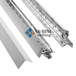 Vente directe d'usine T24 T15 Plafond t Grille Plafond <span class=keywords><strong>Suspension</strong></span> <span class=keywords><strong>et</strong></span> fournisseur chinois Composants de grille de plafond personnalisés Angle de mur - Product Image 1