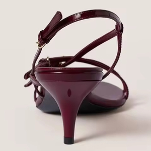 Made in China Fashion Party Open Toe fibbia rotonda con tacco basso gattino sandali da donna pratici misti per donna - Product Image 5