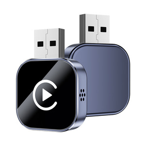 Adaptateur sans fil 2-en-1 CarPlay Android Auto avec lumière RGB portable, USB Plug-and-Play, garantie 1 an pour CarPlay filaire d'origine - Product Image 4