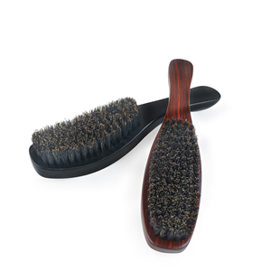 Brosse à barbe en poils de sanglier doux, moyens ou durs, avec manche en bois personnalisé, vente en gros d'usine, brosse 360 Wave - Product Image 6