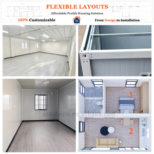 Modular đúc sẵn thép container nhà cho văn phòng không gian làm việc có tính năng nhà vệ sinh phòng tắm cho biệt thự bệnh viện Sandwich Panel - Product Image 3