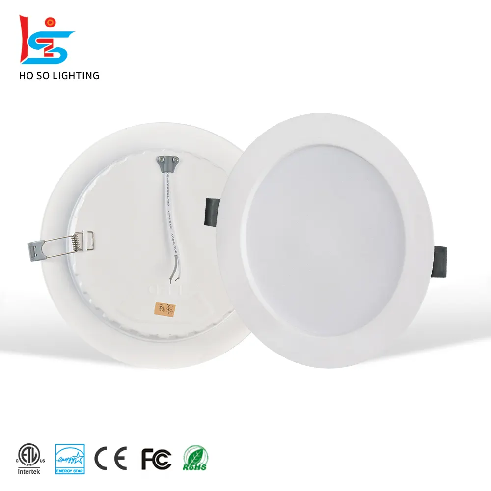 Plafonnier LED encastré Ultra fin et réglable, 7/10/15/20/24W