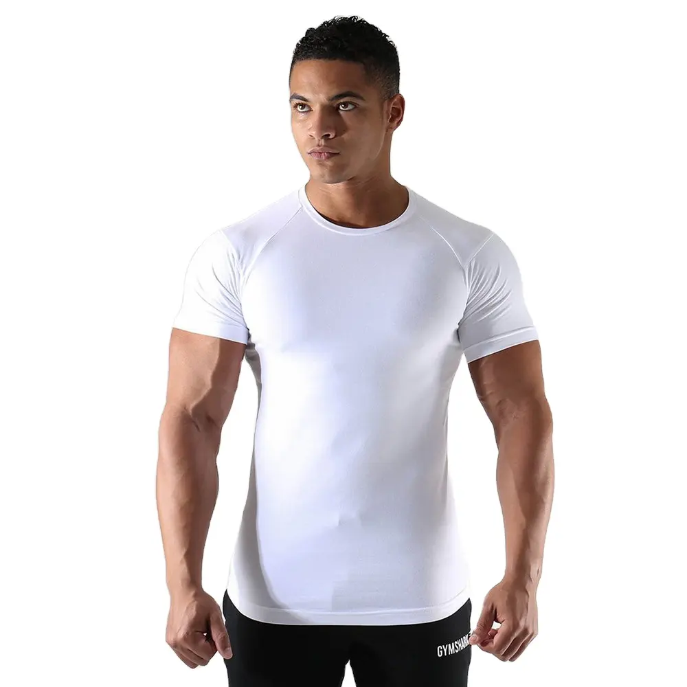 MIQI Großhandel Custom Männer T-shirts Gym Tragen Nach Körper Fit T-shirt Sport Tops