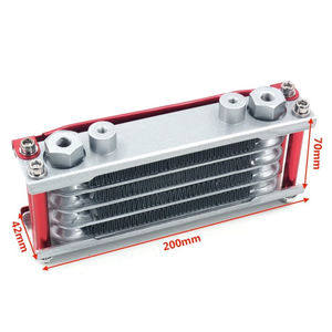 Radiateur refroidisseur d'huile à petite cylindrée en alliage d'aluminium Haofa - Ajustement <span class=keywords><strong>universel</strong></span> pour le refroidissement des moteurs de voitures et de motos - Product Image 1